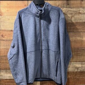 Cutter & Buck Blue Zip up fleece jacket men's  XXL new with tags